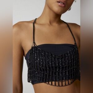 Black chain bra!